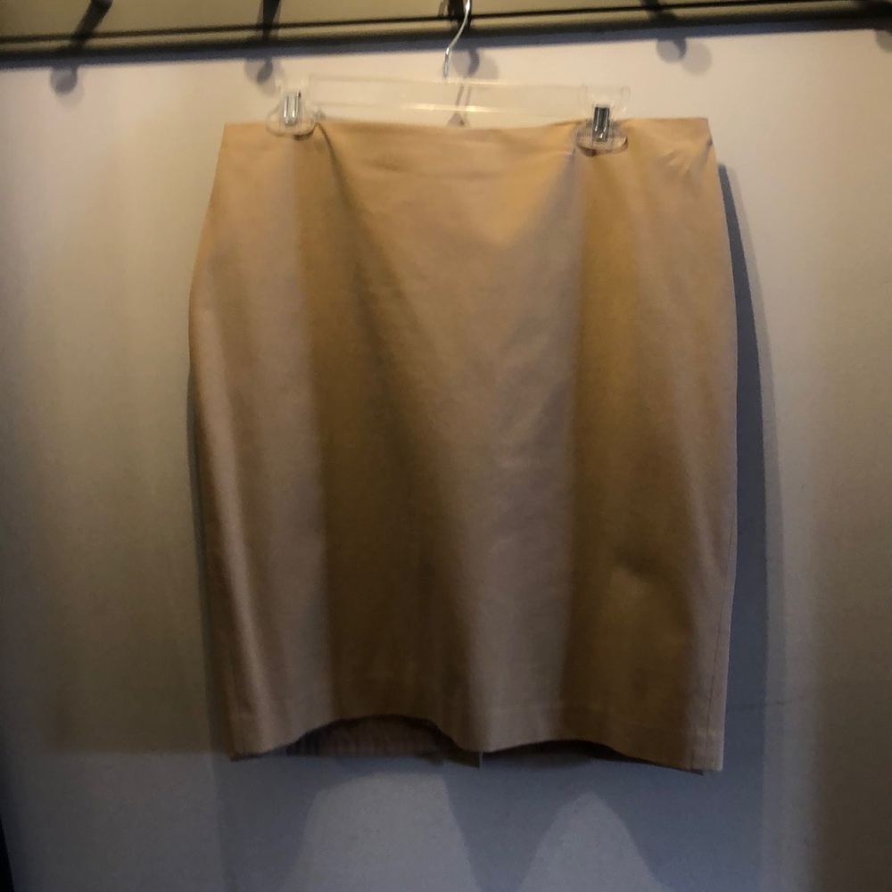 Talbots Tan Pencil Skirt size 14P